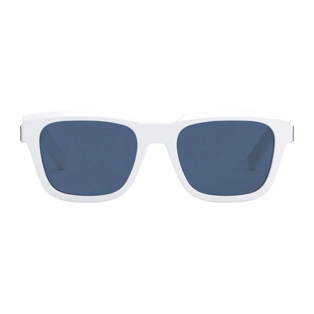 Dior Sunglasses Square Full Rim, Shiny White Frame and Blue Lens DIORB23S1I50B0 - Picture 2 of 2